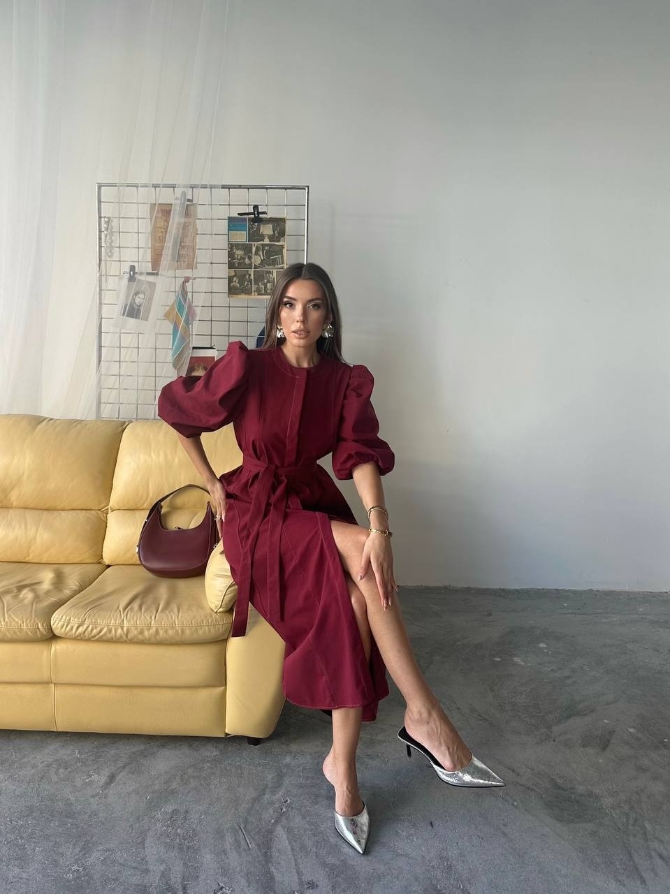 Rochii Dama Bordo Roxane