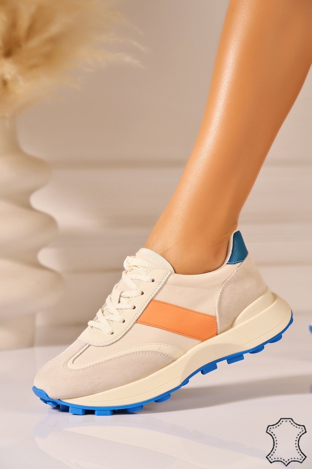 Adidasi Piele Naturala Color Tenley