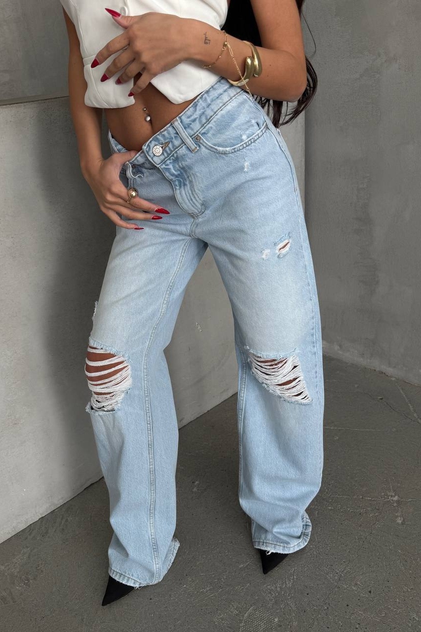 Blugi Regular Fit Albastri Haddy