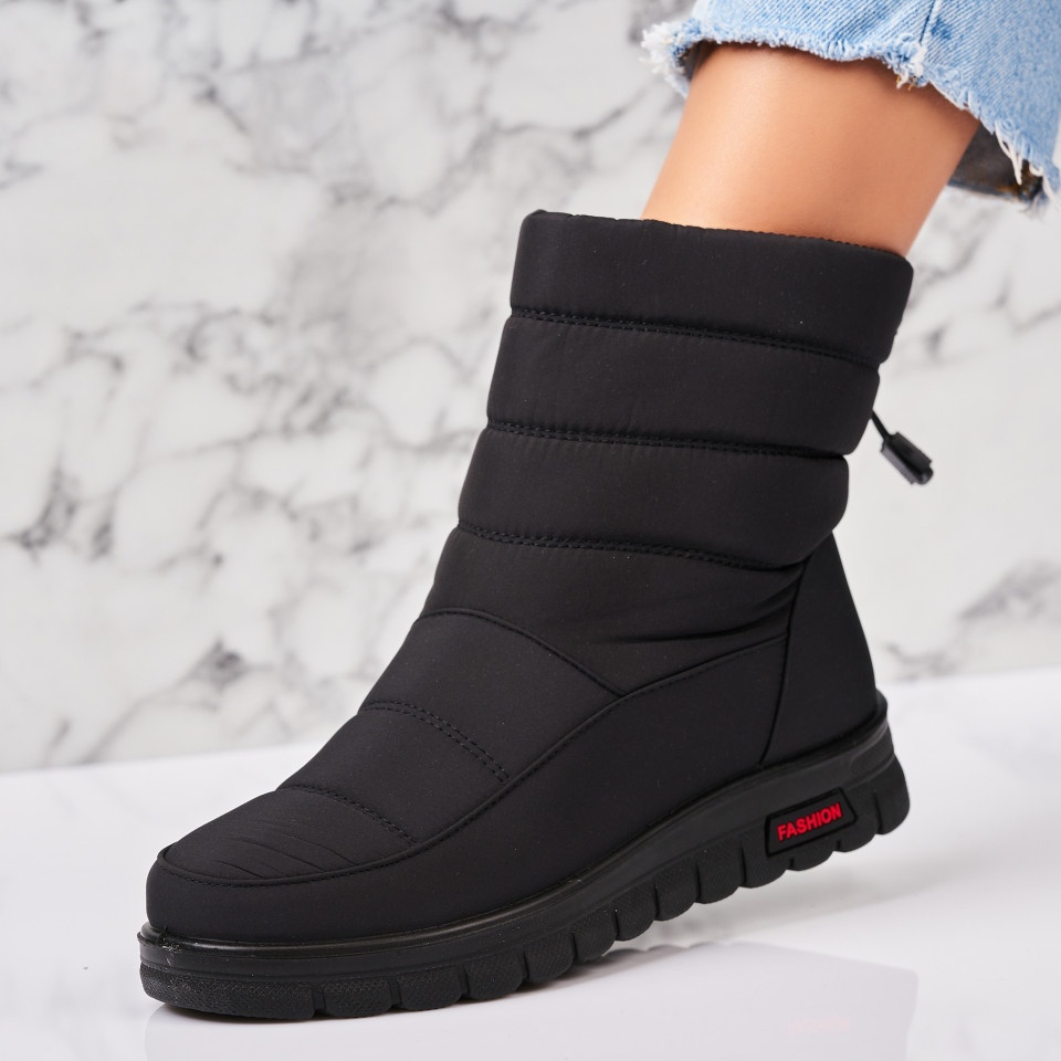 Cizme Dama Imblanite Negre din Fas Yzabelle