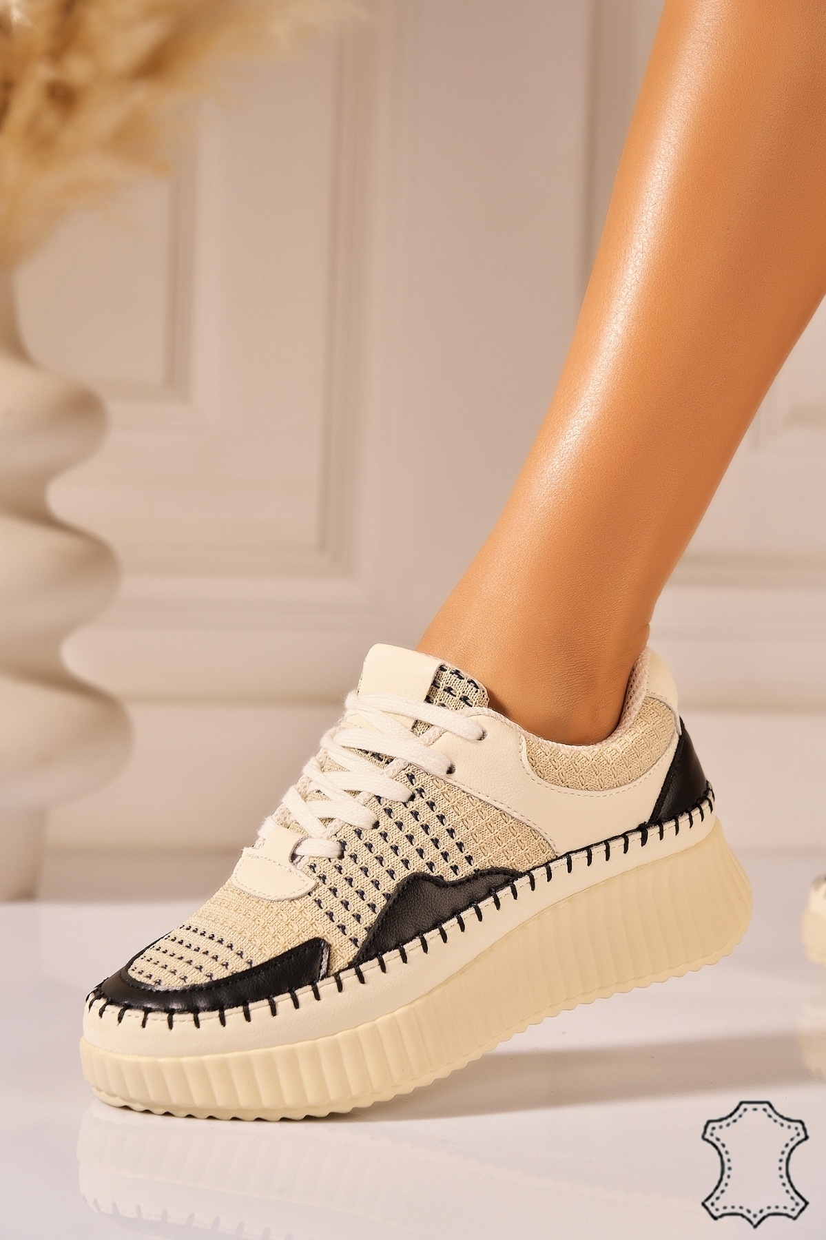 Adidasi Piele Naturala Negri Rojava