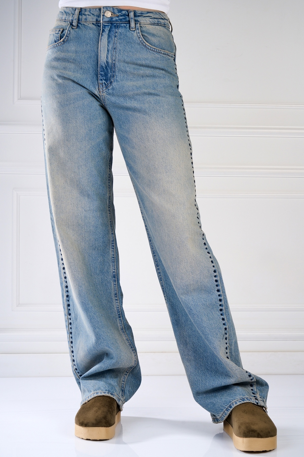 Blugi Regular Fit Albastri Lerusha