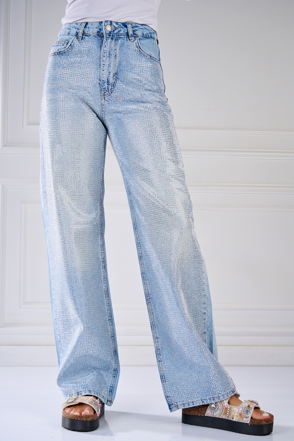 Blugi Regular Fit Albastri Elakya
