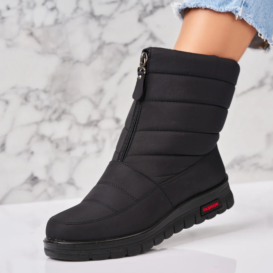 Cizme Dama Imblanite Negre din Fas Abbey