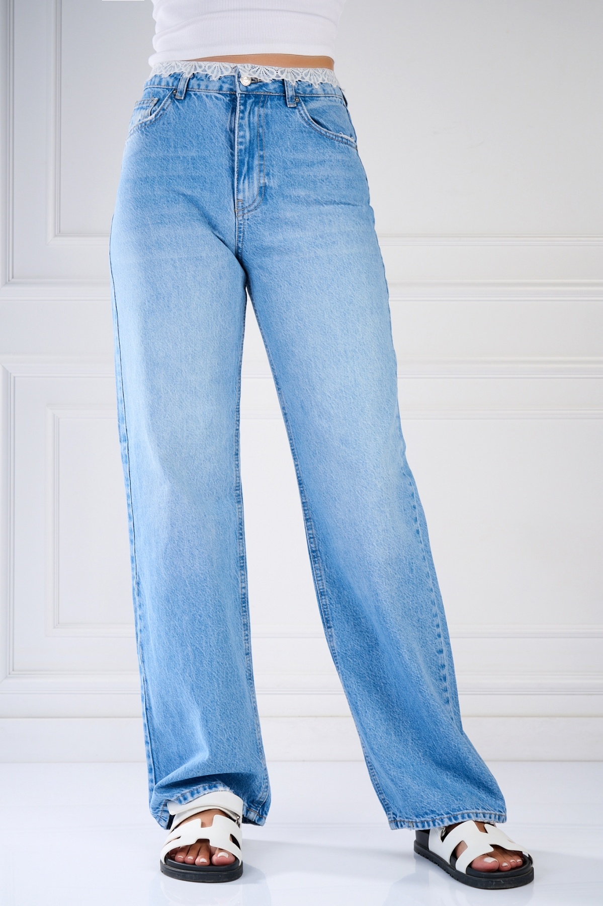 Blugi Regular Fit Albastri Tanushi