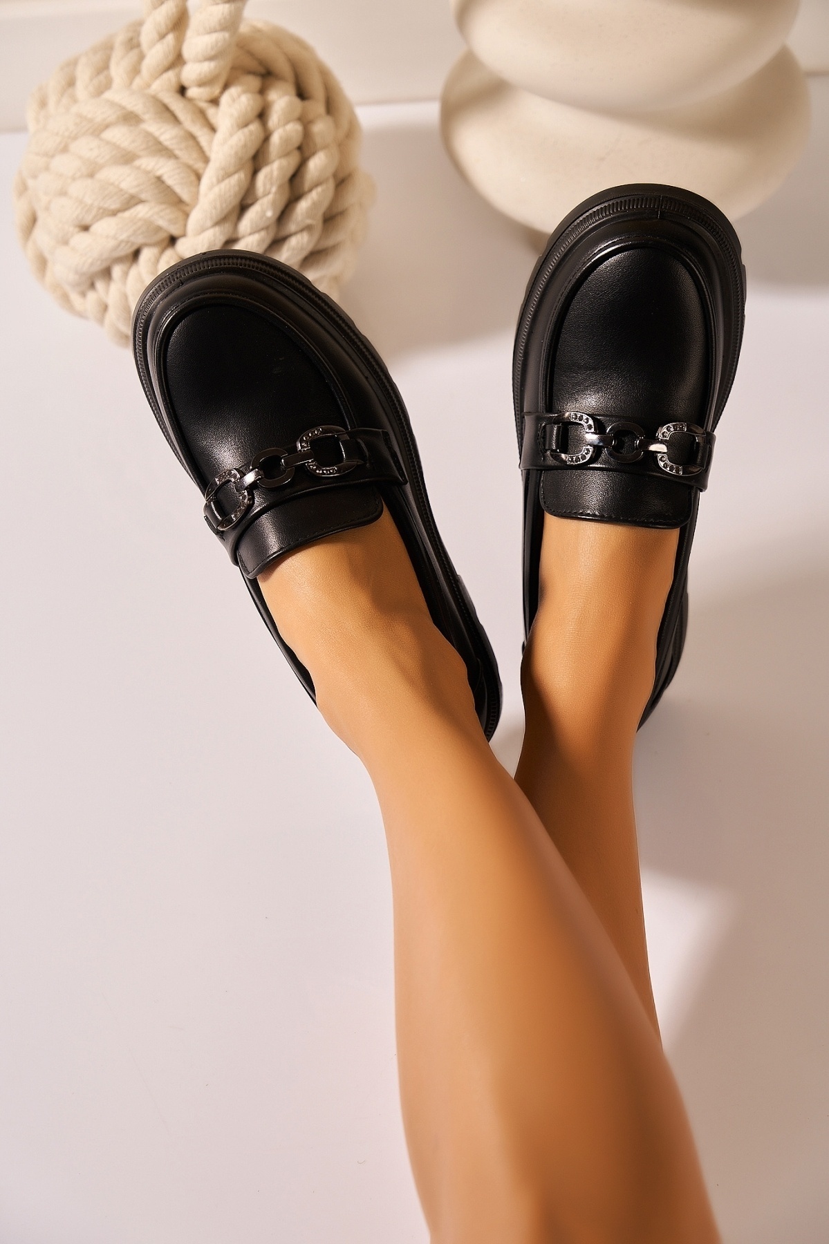 Pantofi dama casual Negri din Piele Ecologica Daniyla