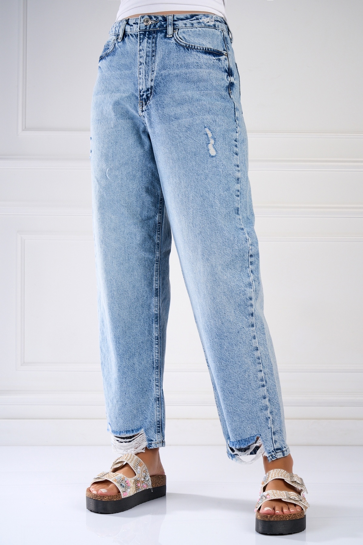 Blugi Regular Fit Albastri Ellora