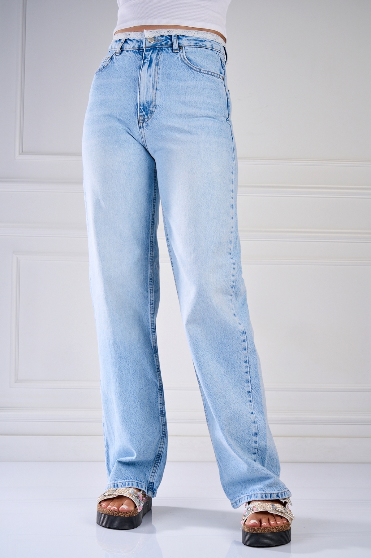 Blugi Regular Fit Albastri Shipra