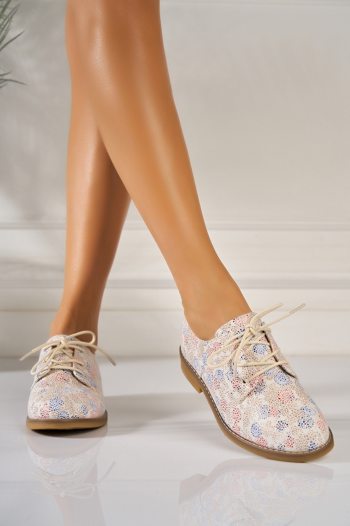 Pantofi dama casual Albi din Piele Ecologica Intoarsa Desina