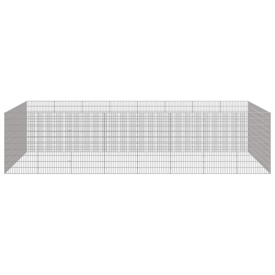 Adăpost pentru animale cu 24 panouri, 54x100 cm fier galvanizat - 3 | YEO