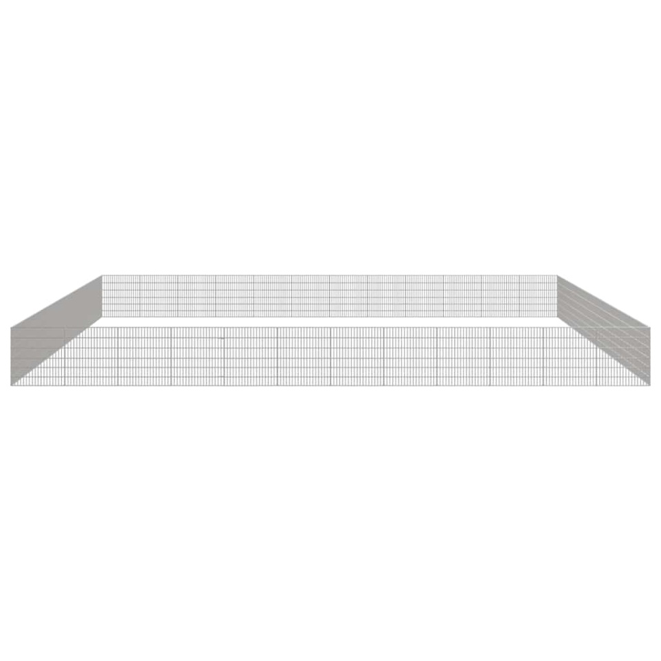 Adăpost pentru animale cu 48 panouri, 54x60 cm, fier galvanizat - 3 | YEO