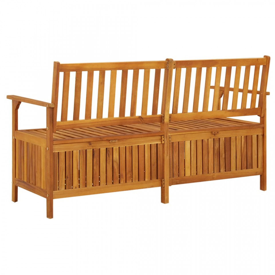 Bancă de depozitare, 148 cm, lemn masiv de acacia - 3 | YEO