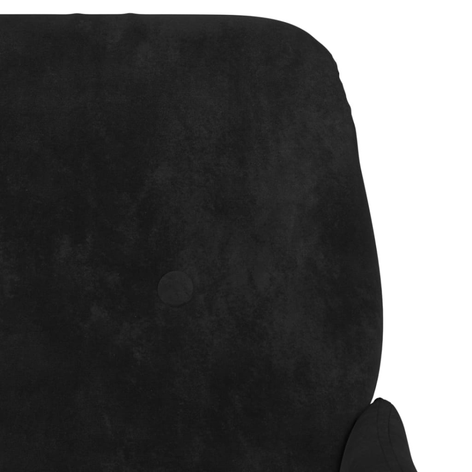 Bancă, negru, 108x79x79 cm, catifea - 4 | YEO