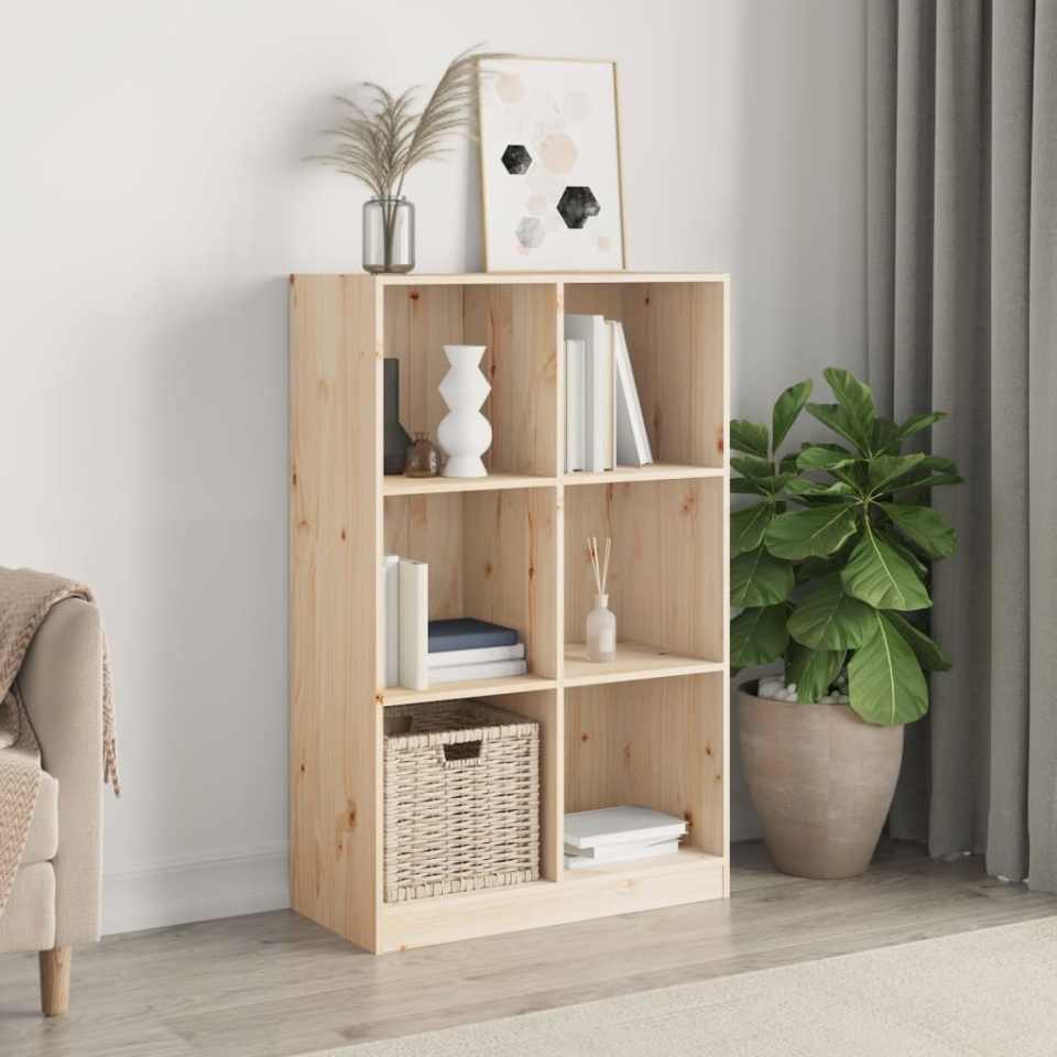Biblioteca, 70x33x110 cm, lemn masiv de pin