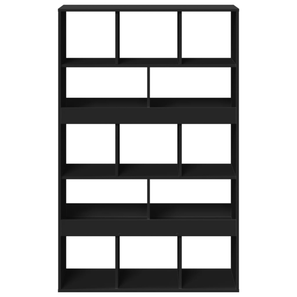 Bibliotecă, negru, 100x33x156,5 cm, lemn prelucrat - 3 | YEO