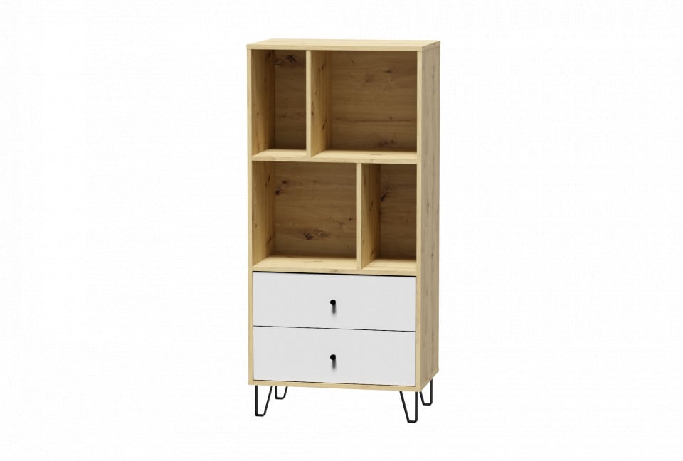 Bilbao Biblioteca Bl07 Oak Artisan/White Mat 2S