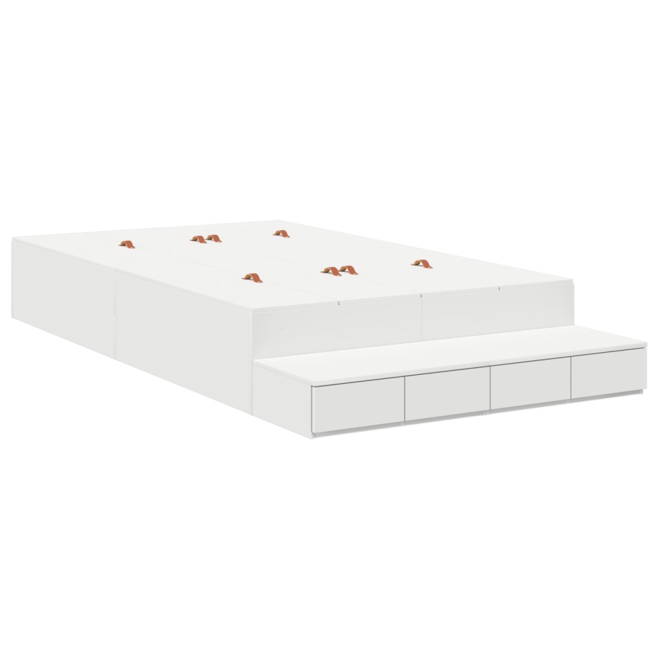 Cadru de pat de depozitare Alb 120x200 cm - 1 | YEO