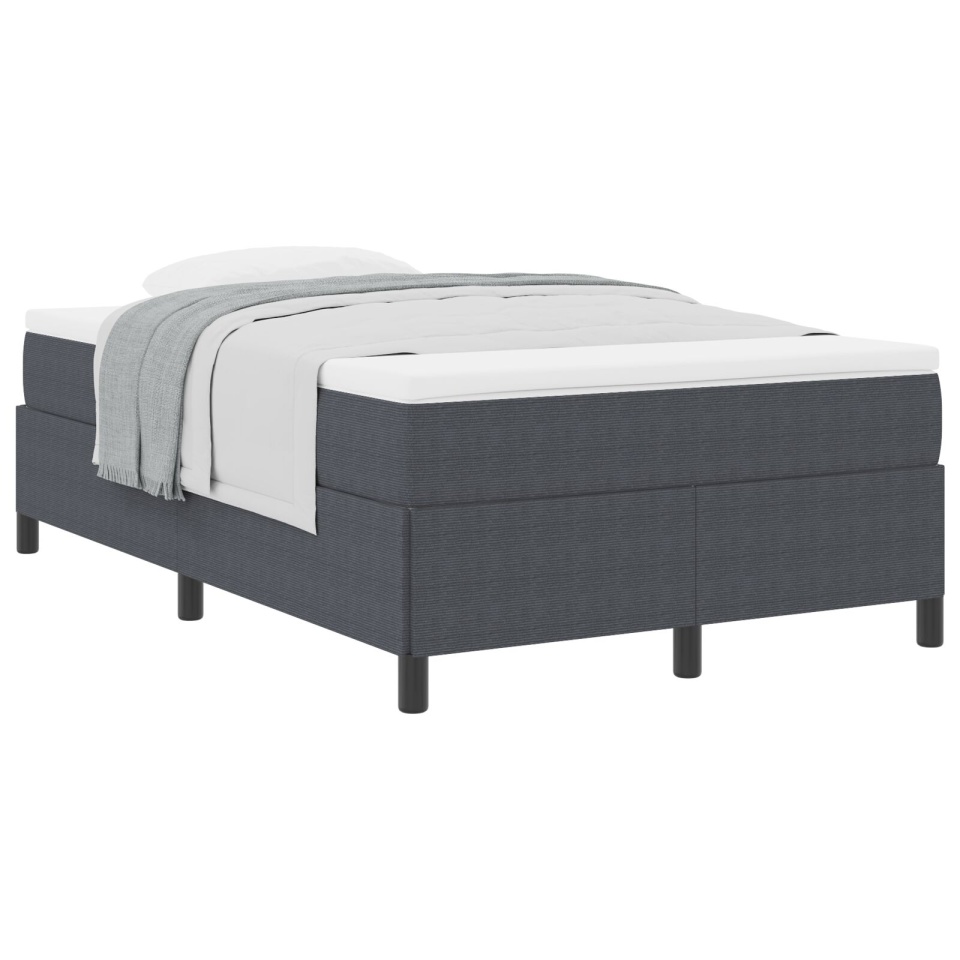 Cadru de pat Gri închis 120x200 cm din material corduroy - 1 | YEO