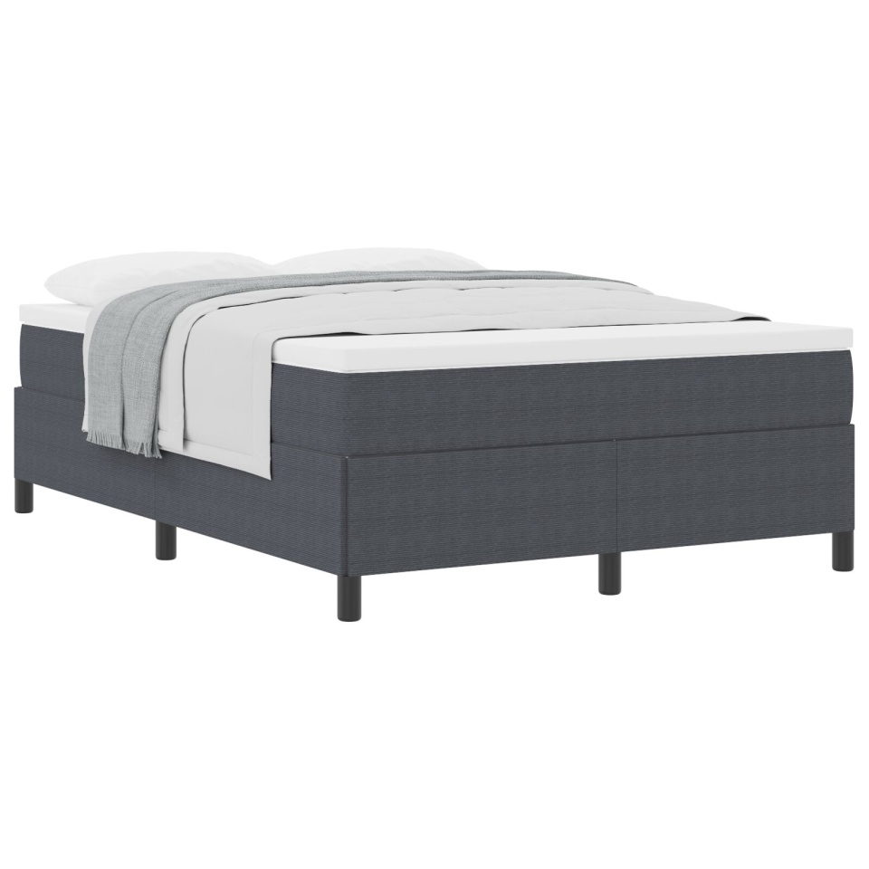 Cadru de pat Gri închis 140x200 cm din material corduroy - 1 | YEO