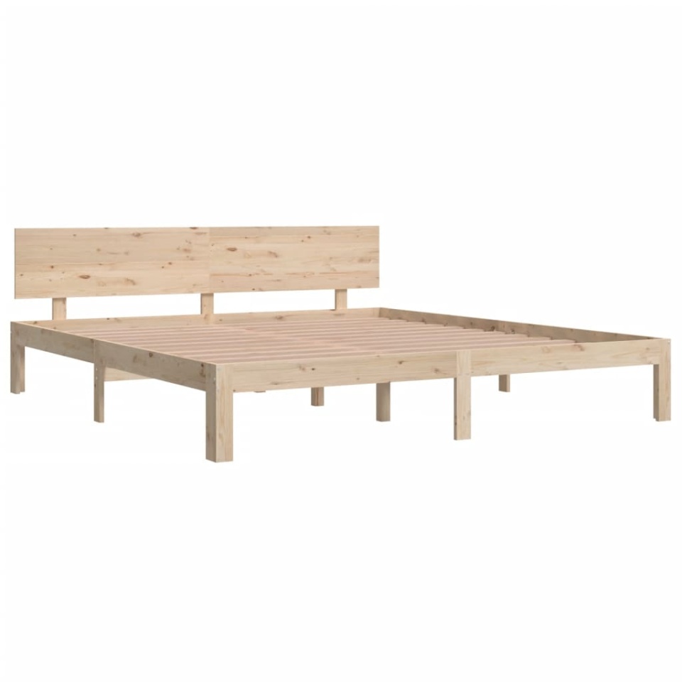 Cadru de pat Super King, 180x200 cm, lemn masiv - 2 | YEO
