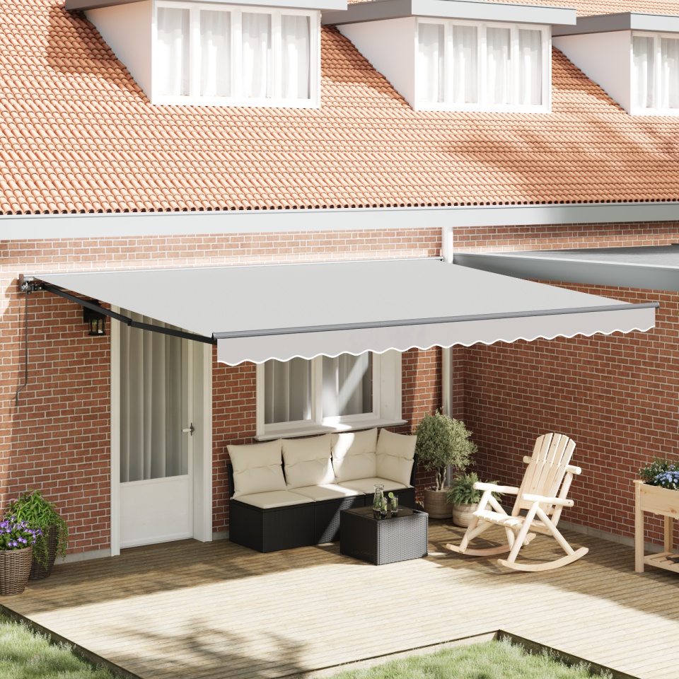 Cadru Parasolar Semi-Cassete Retractabil Manual Metalic