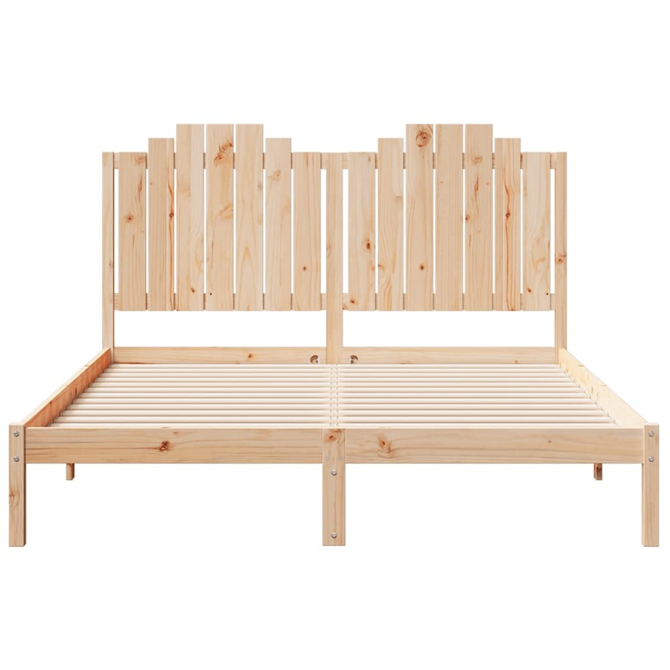 Cadru pat foarte lung fără saltea, 140x210 cm, lemn masiv - 3 | YEO