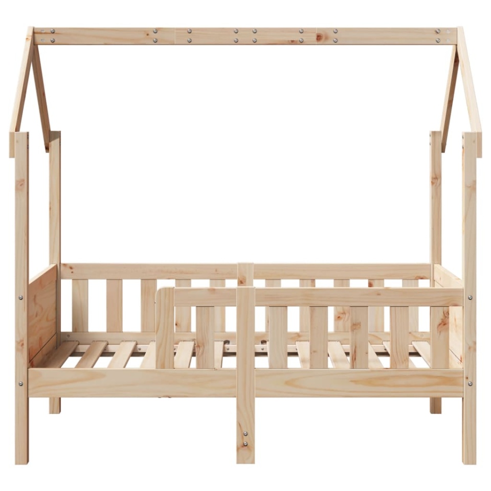 Cadru pat tip casă pentru copii, 70x140 cm, lemn masiv de pin - 3 | YEO