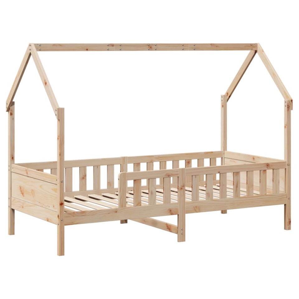Cadru pat tip casă pentru copii, 90x190 cm, lemn masiv de pin - 2 | YEO