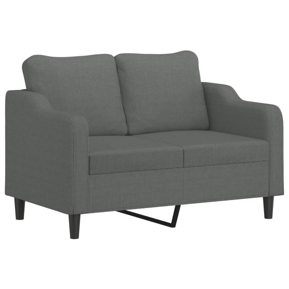Canapea cu 2 locuri, gri închis, 120 cm, material textil - 1 | YEO