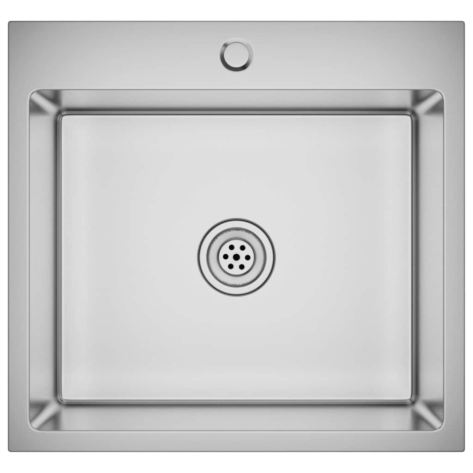 Chiuvetă de bucătărie lucrată manual, oțel inoxidabil - 1 | YEO