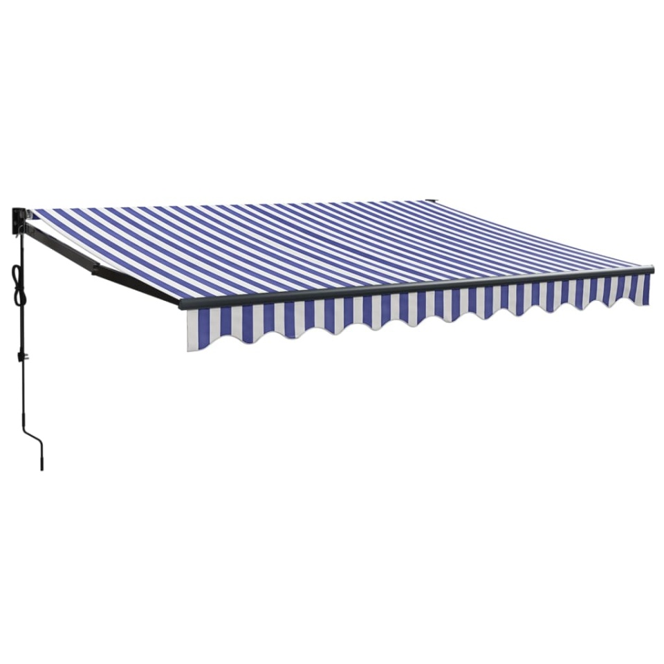 Copertina automată retractabilă, albastru și alb, 3,5x2,5 m - 1 | YEO