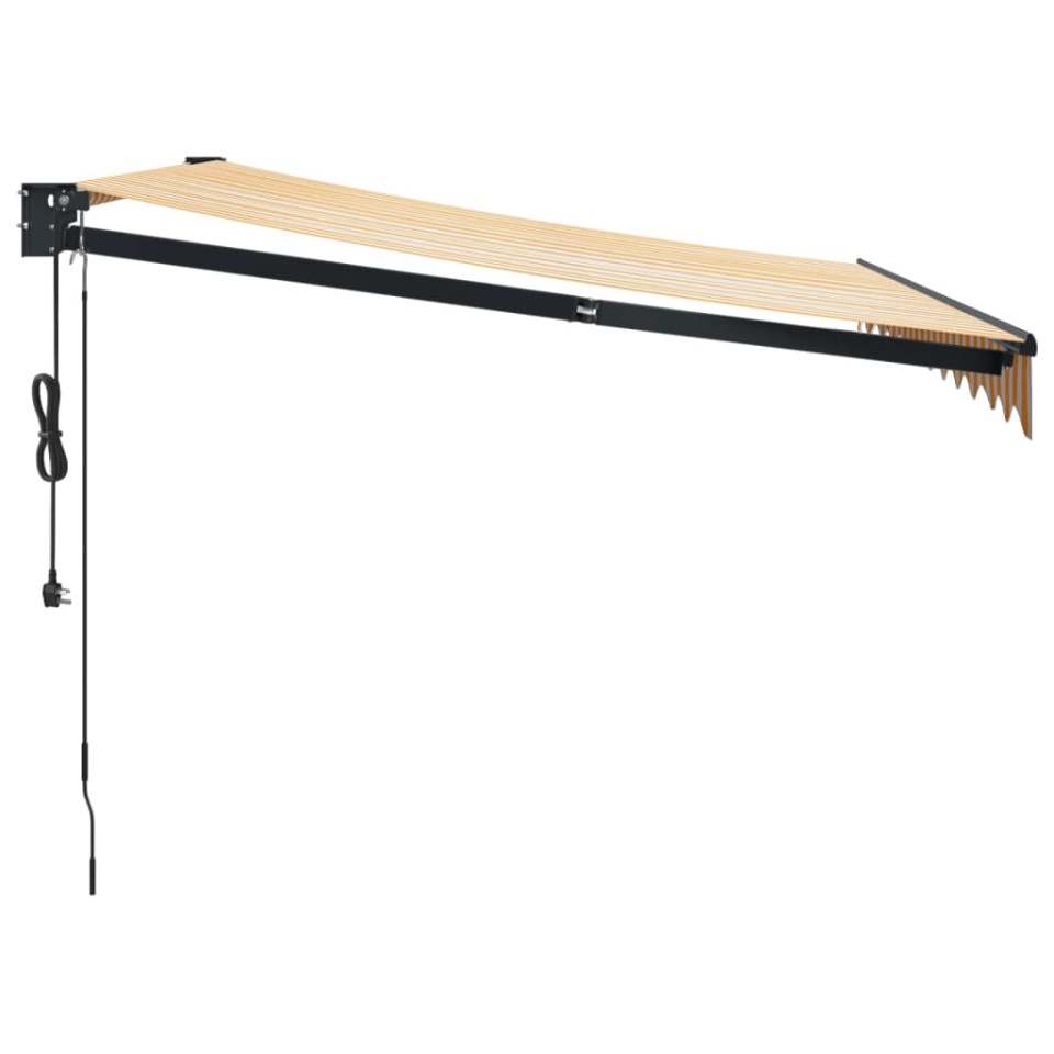 Copertina automată retractabilă, galben și alb, 3,5x2,5 m - 3 | YEO