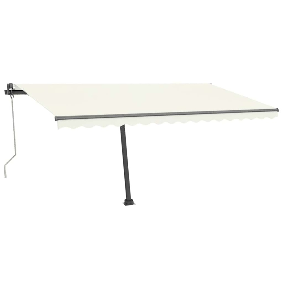Copertină autonomă retractabilă automat, crem, 400x300 cm - 3 | YEO