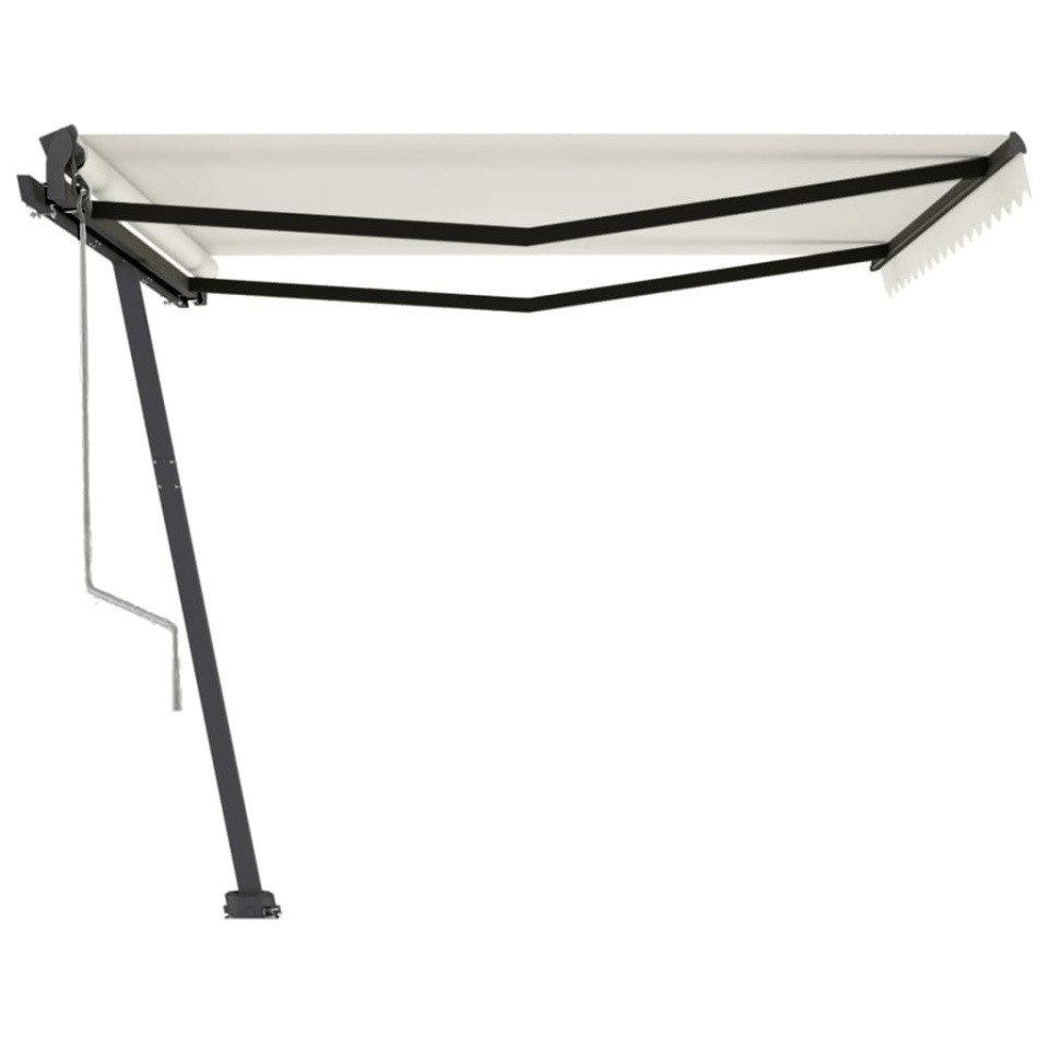 Copertină autonomă retractabilă automat, crem, 450x350 cm - 3 | YEO