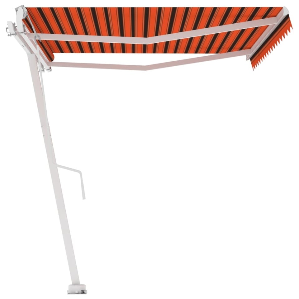 Copertină autonomă retractabilă automat oranj&maro 450x300 cm - 3 | YEO
