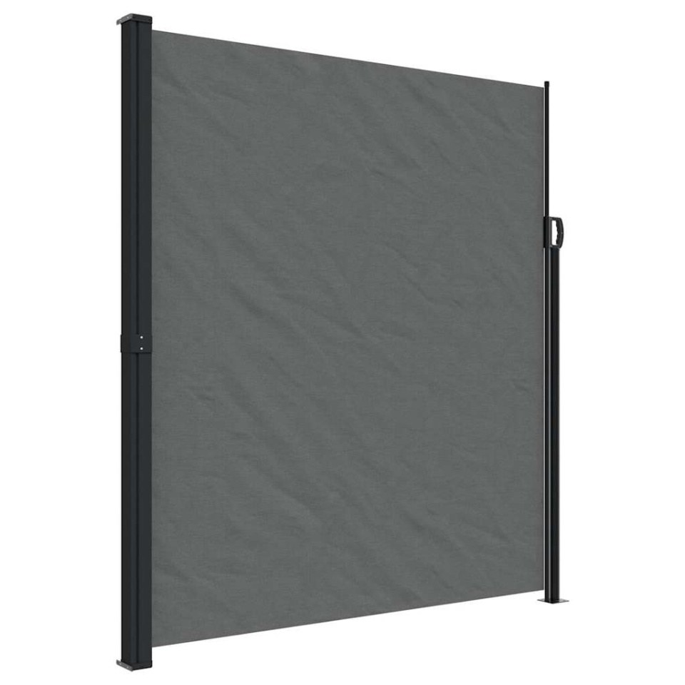 Copertina laterală retractabilă, antracit, 220x500 cm - 1 | YEO