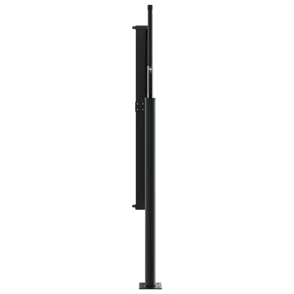 Copertină laterală retractabilă, maro, 120 x 600 cm - 3 | YEO
