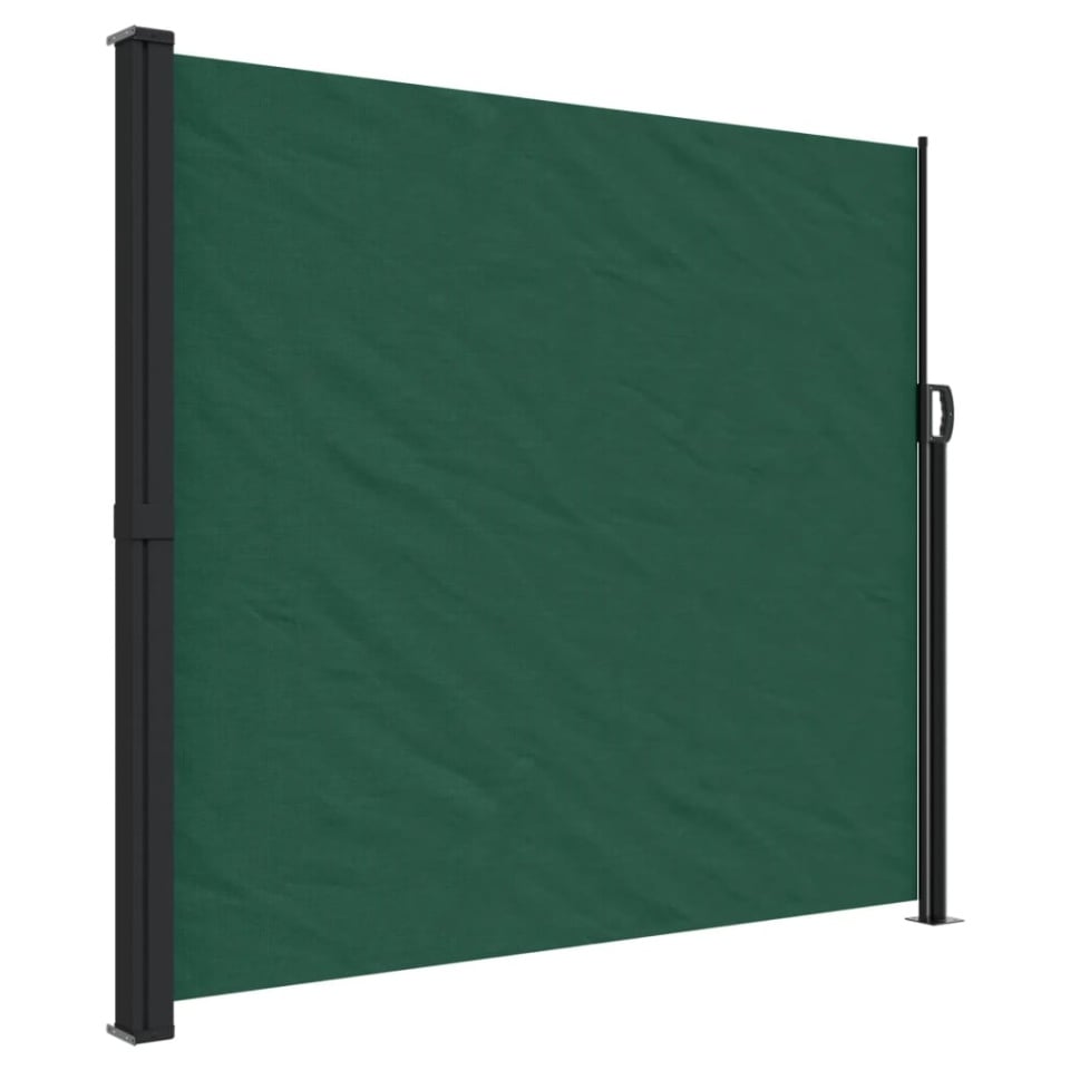 Copertină laterală retractabilă, verde închis, 180x600 cm - 1 | YEO