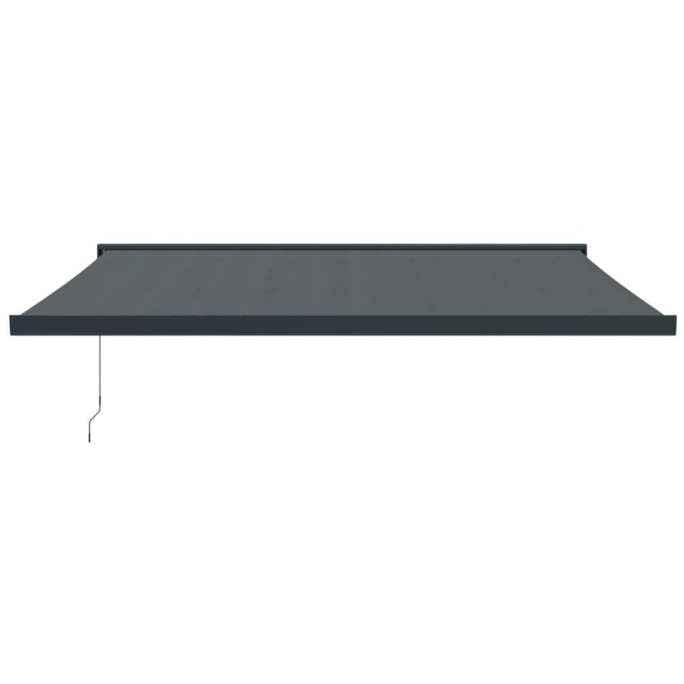 Copertină retractabilă, antracit, 4x3 m, textil și aluminiu - 2 | YEO