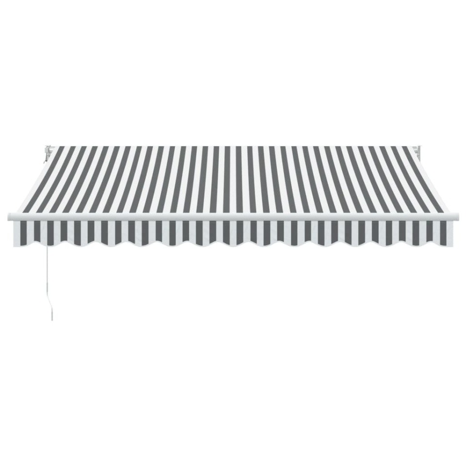 Copertină retractabilă antracit/alb, 3,5x2,5 m, textil/aluminiu - 2 | YEO