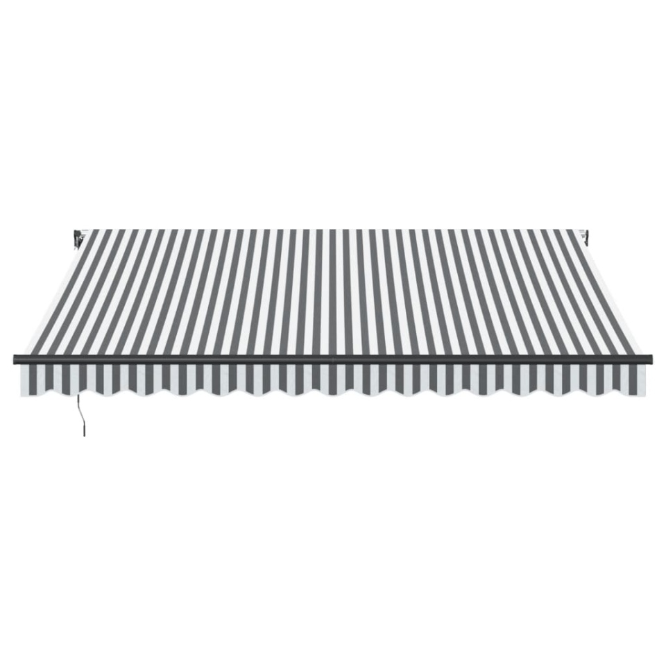 Copertină retractabilă automat, antracit/alb, 400x350 cm - 2 | YEO
