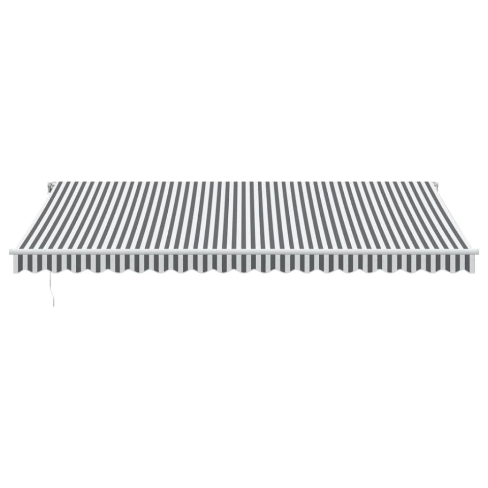 Copertină retractabilă automat, antracit/alb, 500x300 cm - 2 | YEO