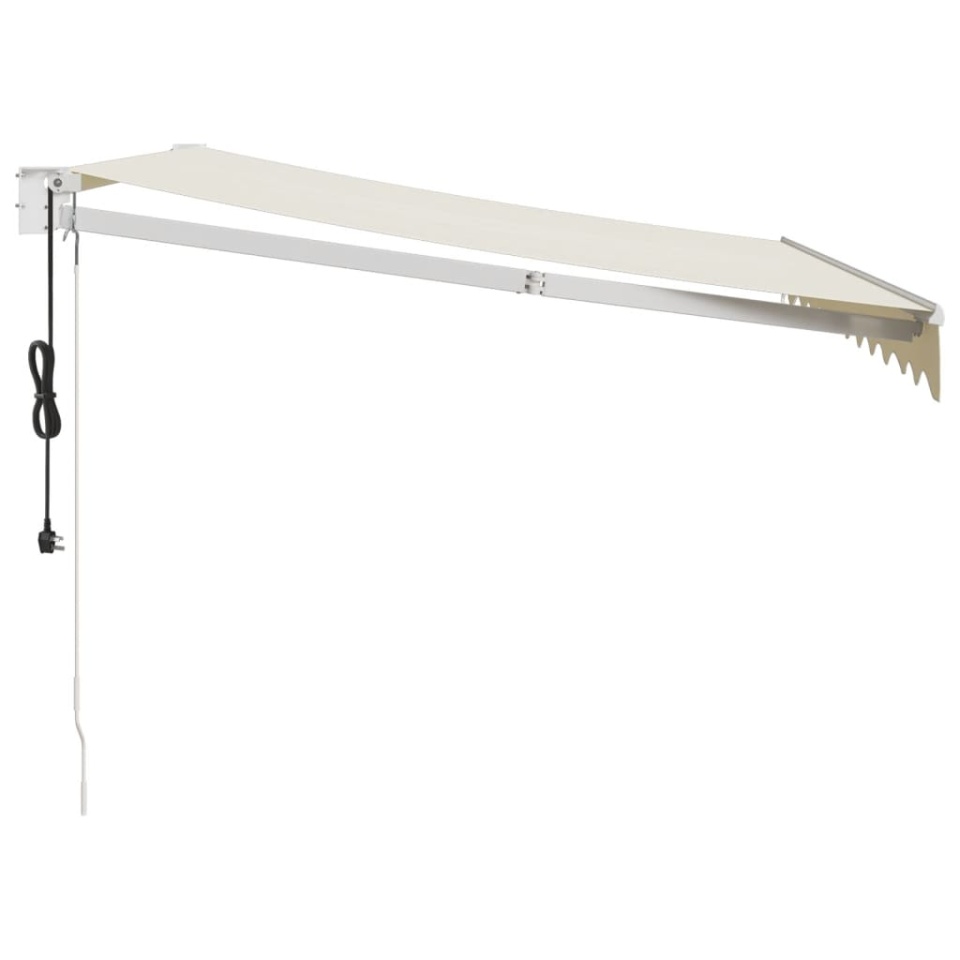 Copertină retractabilă, crem, 3,5x2,5 m, textil și aluminiu - 3 | YEO