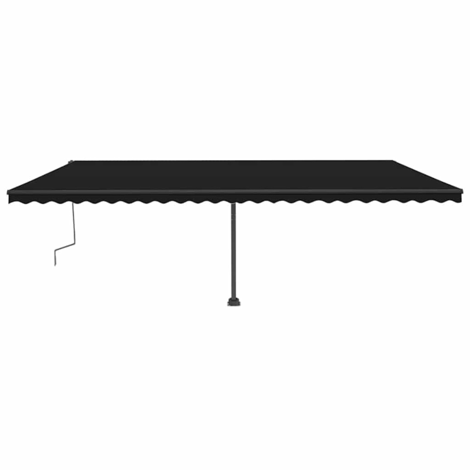Copertină retractabilă manual cu LED, antracit, 600x300 cm - 1 | YEO