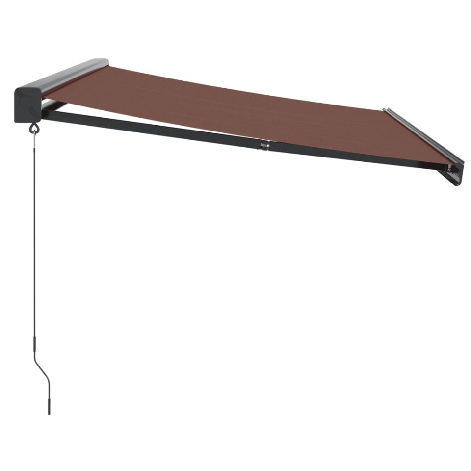 Copertină retractabilă manual, maro, 350x250 cm - 3 | YEO