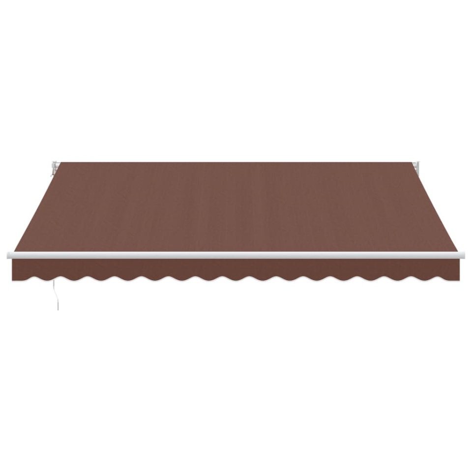 Copertină retractabilă manual, maro, 400x300 cm - 2 | YEO