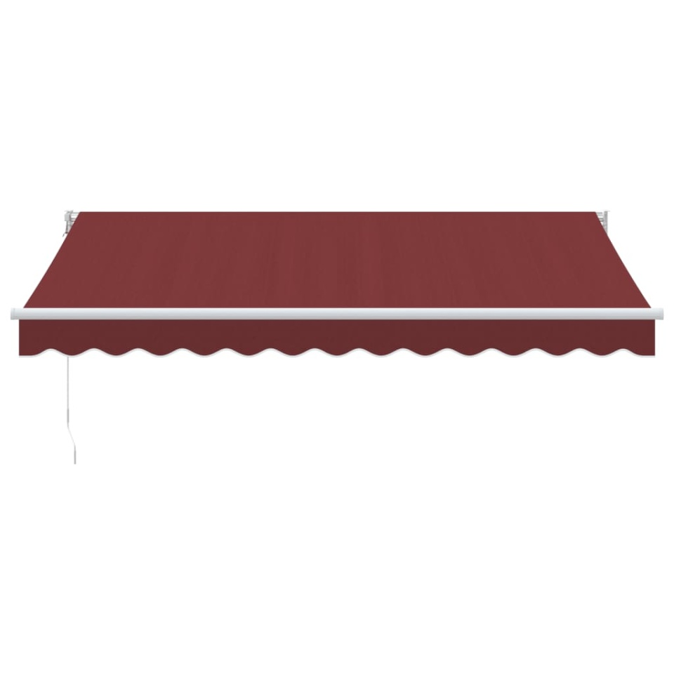 Copertina retractabilă manual, vișiniu, 350x250 cm - 2 | YEO