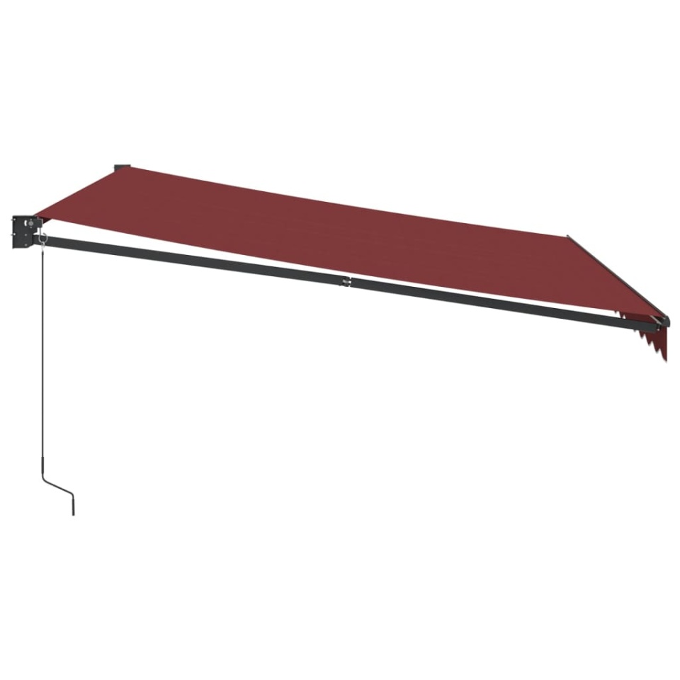 Copertina retractabilă manual, vișiniu, 400x300 cm - 3 | YEO