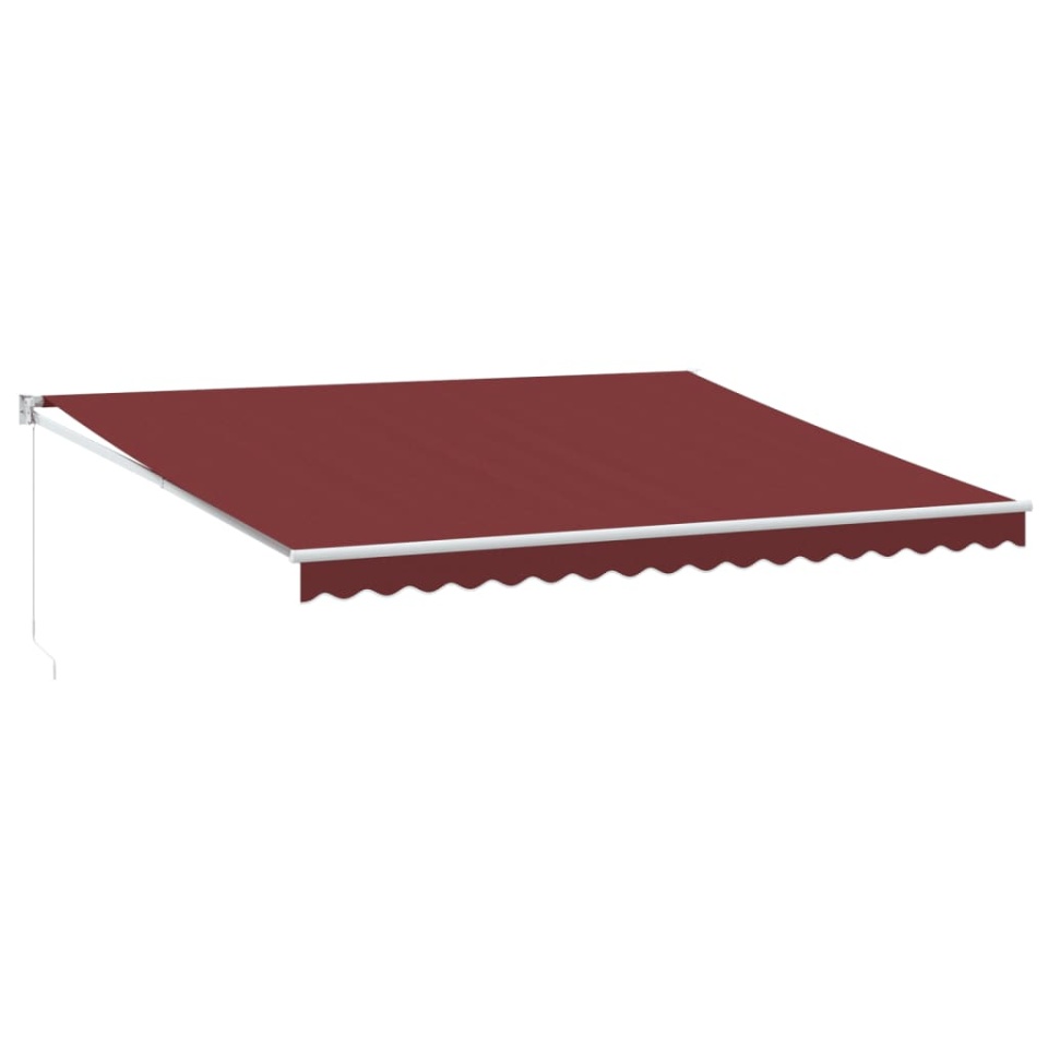 Copertina retractabilă manual, vișiniu, 450x300 cm - 1 | YEO