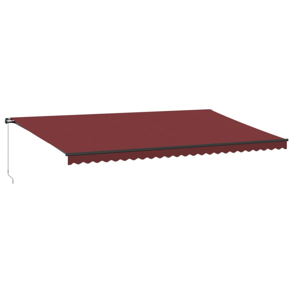 Copertina retractabilă manual, vișiniu, 600x300 cm - 1 | YEO